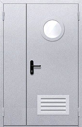 Противопожарная дверь со стеклом CM-60-2