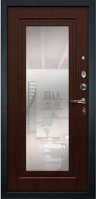 Наружная входная дверь с зеркалом AP-3 - внутри