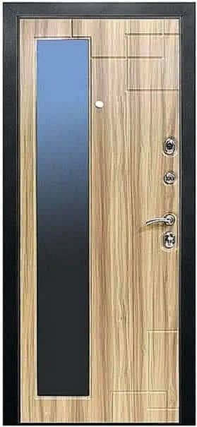 Наружная входная дверь с зеркалом AP-6 - внутри
