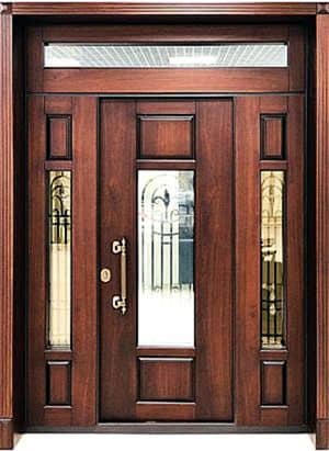Входная парадная дверь с зеркалом MV-3