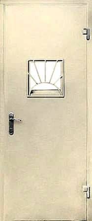 Белая дверь КХО КХН (бронированная, техническая) TL-12