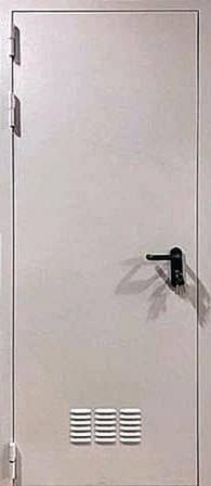 Белая дверь для трансформаторной/котельной (техническая) CN-1 - внутри