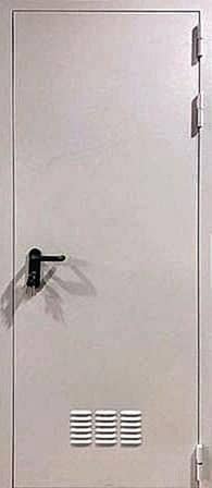 Белая дверь для трансформаторной/котельной (техническая) CN-1 - снаружи