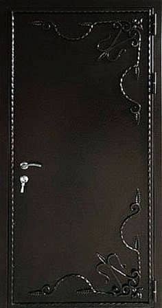 Наружная входная дверь с ковкой TL-6 - снаружи