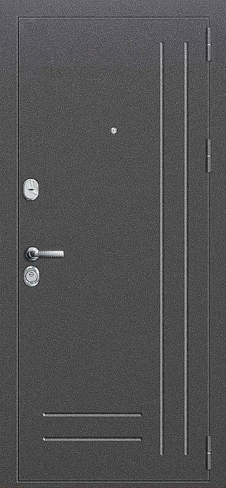 Наружная входная дверь с зеркалом AP-4 - снаружи